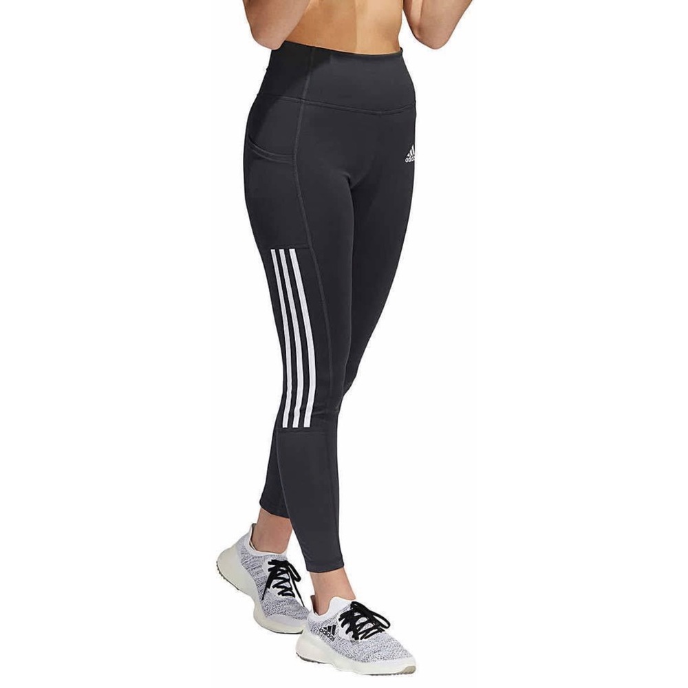 Adidas Leggings Three Stripes Tights Primegreen Aeroready small Athletic - Picture 2 of 7